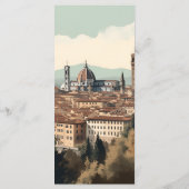 Menu Italie élégante Florence Destination Mariage (Dos)