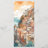 Menu Italie Élégante moderne Destination Mariage (Dos)