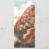 Menu Italie Élégante moderne Destination Mariage (Dos)