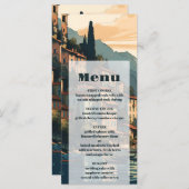 Menu Italie Lac de Côme Destination Mariage (Devant / Derrière)