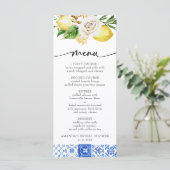 Menu Italie méditerranéenne Fête des mariées de citron  (Debout devant)