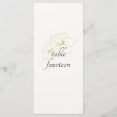 Menu Ivoire et blanc | Mariage floral chic (Dos)