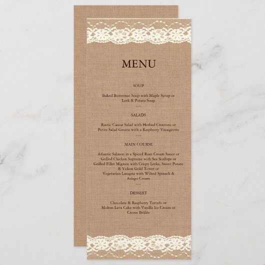 Menu ivoorzijde & middelmatige overlapping (Voorkant / Achterkant)