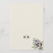 Menu Ivory Olive Photo Wedding (Dos)