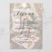 Menu Ivory Photo Wedding (Devant)