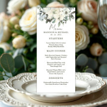 Ivory Watercolor Floral Rustic Sage Green Mariage