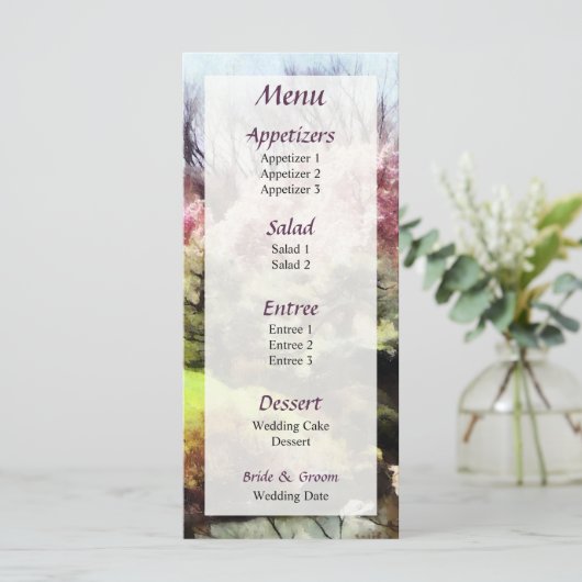 Menu Japanse lenteverbindingen... (Staand voorkant)