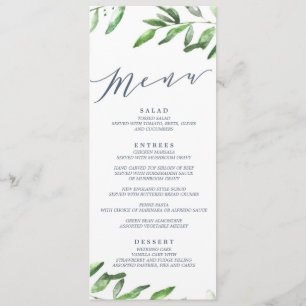 Menu Jardin boho de la branche d'olivier