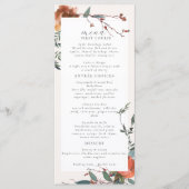 Menu Jardin Botanique Élégant aux Péches Marsala (Devant)