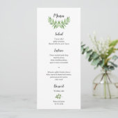 Menu Jardin botanique moderne Aquarelle Verdure (Debout devant)