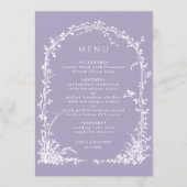 Menu Jardin Botanique Romantique avec Arche de Mariage (Devant)