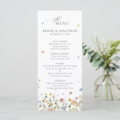Menu Jardin Fleur sauvage de printemps Floral minimalis (Debout devant)