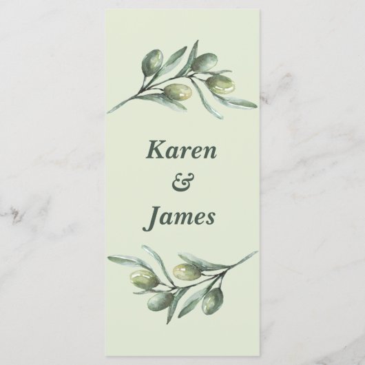 Menu Jardin toscan (Dos)