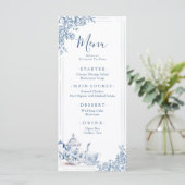 Menu Jardin victorien bleu foncé L'après-midi Thé (Debout devant)