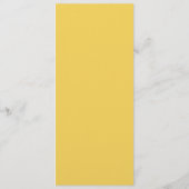 Menu Jaune Déco Chic Mariage (Dos)