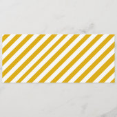 Menu Jaune editable de dîner du billet un de cadeau (Dos)