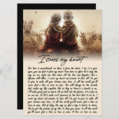 Menu Je traverse mon coeur Couple Golden Anniversaire C (Devant / Derrière)