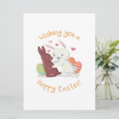 Menu Je Vous Souhaite Une Pâques Heureuse ! (Debout devant)