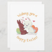 Menu Je Vous Souhaite Une Pâques Heureuse ! (Devant / Derrière)