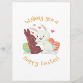 Menu Je Vous Souhaite Une Pâques Heureuse ! (Devant)