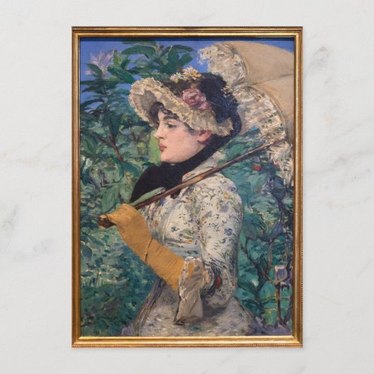 Menu Jeanne (Printemps) Par Édouard Manet (Devant)