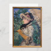Menu Jeanne (Printemps) Par Édouard Manet (Devant / Derrière)
