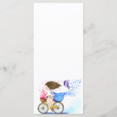 Menu Jeune Fille avec Vélo - Personnalisable (Devant)
