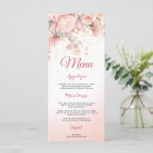 Menu Joli Jardin Fleur sauvage Sweet 16 (Debout devant)