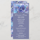 Menu Joli Rose aquarelle (Devant / Derrière)