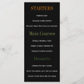 Menu Jolie Crapaud Sorcière, Halloween (Dos)