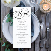 Menu Jour de Mariage Scripty