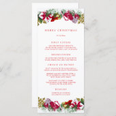 Menu Joyeuse fête de Noël (Devant / Derrière)