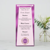 Menu Joyeux 60e anniversaire Pink Parties scintillant m (Debout devant)