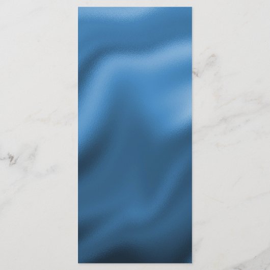 Menu Joyeux 70e anniversaire Turquoise Blue Parties sci (Dos)