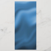 Menu Joyeux 80e anniversaire Turquoise Blue Parties sci (Dos)