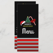 Menu Joyeux et lumineux, Noël (Devant / Derrière)