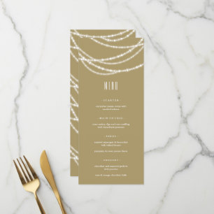 Menu Joyeux et Lumineux Noël Lumières Scintillantes Fêt