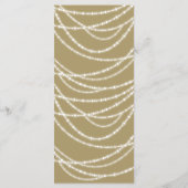 Menu Joyeux Noël Lumineux Guirlandes scintillantes Fête (Dos)