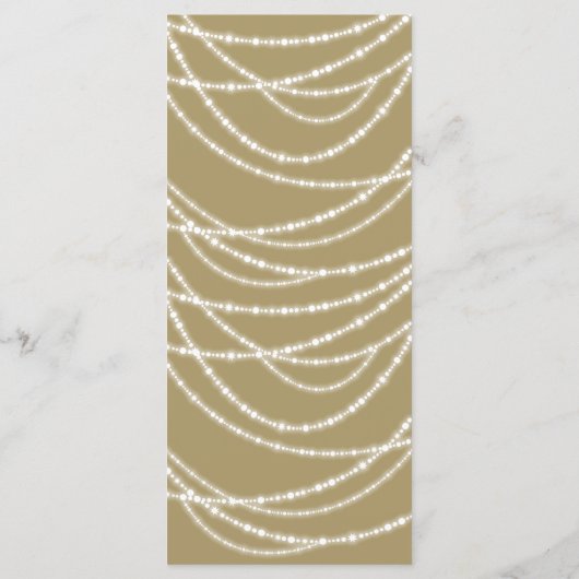 Menu Joyeux Noël Lumineux Guirlandes scintillantes Fête (Dos)