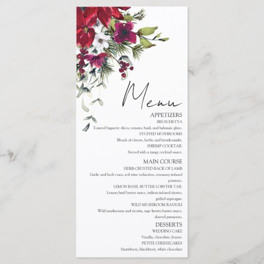Menu Joyeux petit Mariage (Devant)