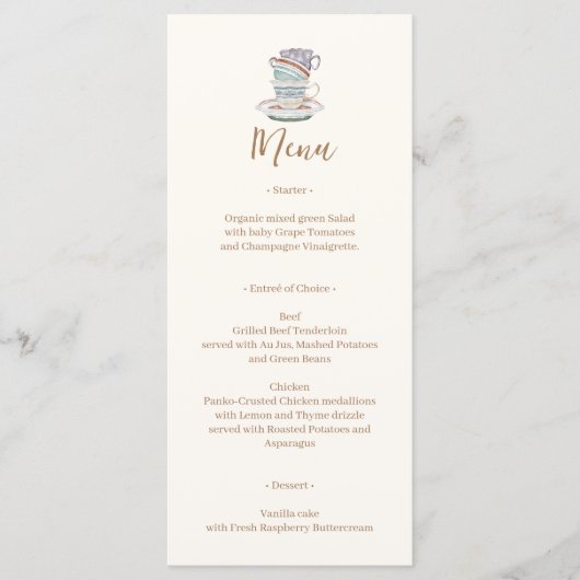 Menu Jules de thé JULIET (Devant)