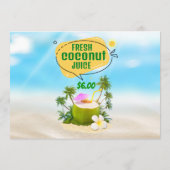 Menu Jus De Coco Frais (Dos)
