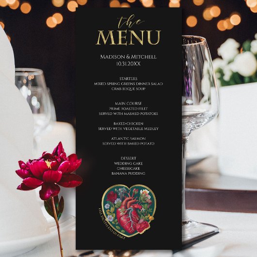 Menu Jusqu'à la mort Faisons-nous partie Goth Coeur Hal