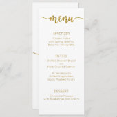 Menu Kaart, Huwelijksmenu, Diner, Lunch (Voorkant / Achterkant)