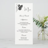 Menu Kaart-Roos (Staand voorkant)