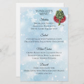 menu kerstfeestdagen bij Artichoke (Voorkant / Achterkant)