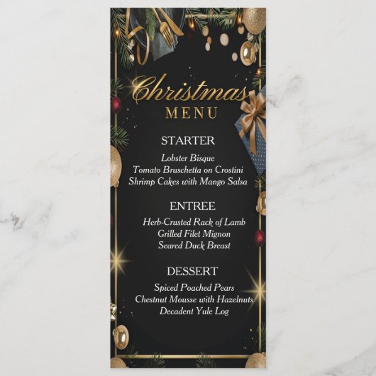 Menu Kerstmis (Voorkant)