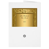 Menu Kiddouch, Brunch, Bat Bar Mitzvah Populaire (Dos)