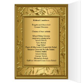 Menu Kiddush, Brunch, Bat Bar Mitzvah Populaire (Intérieur (Gauche))