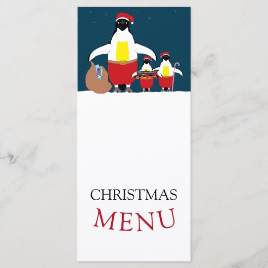 Menu Kleine hulp voor de kerstman (Voorkant)